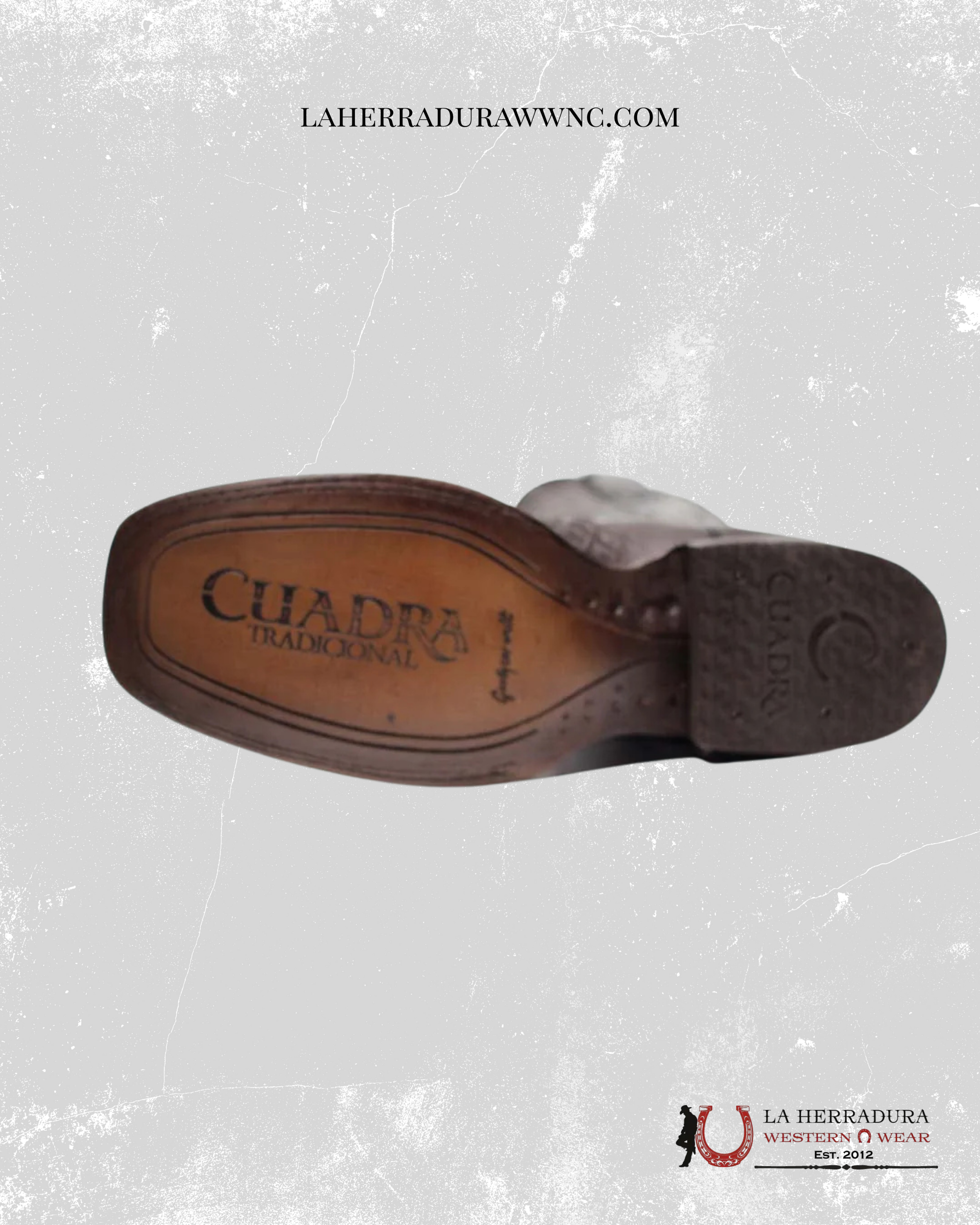 CUADRA BOOTS SQUARE TOE LASER SILLERO OVER BLACK LASER CU676 BOTAS HOMBRES