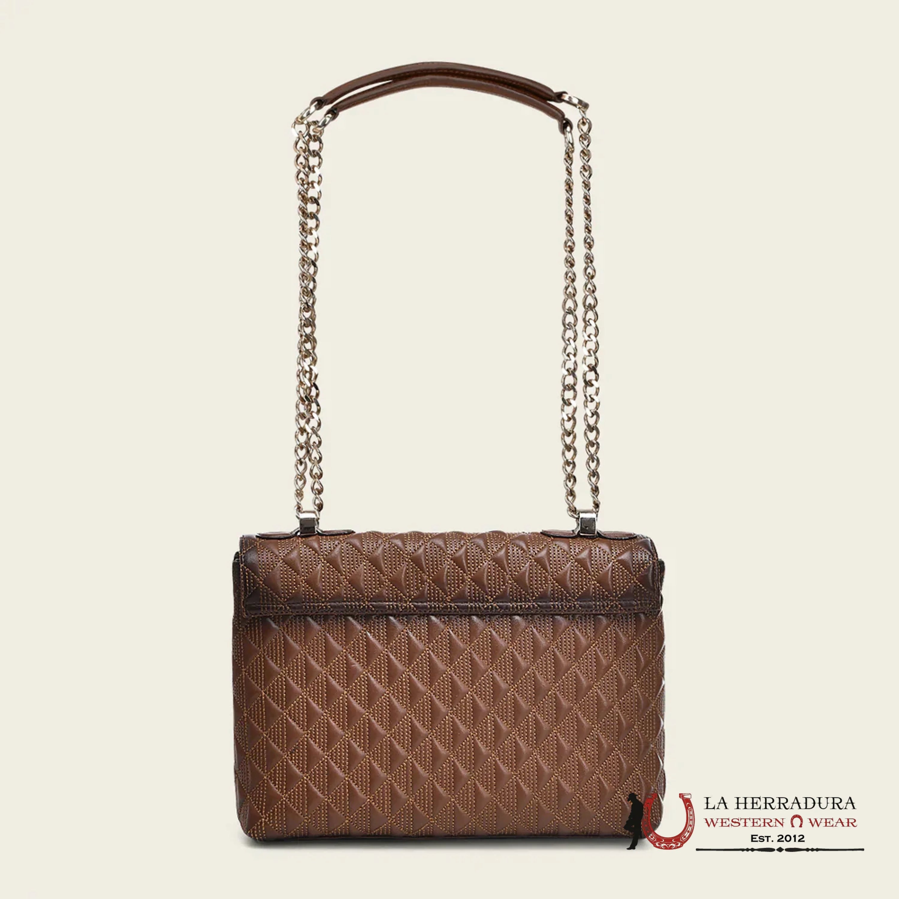 CUADRA BROWN BOVINE SHOULDER HANDBAG ROPA MUJERES