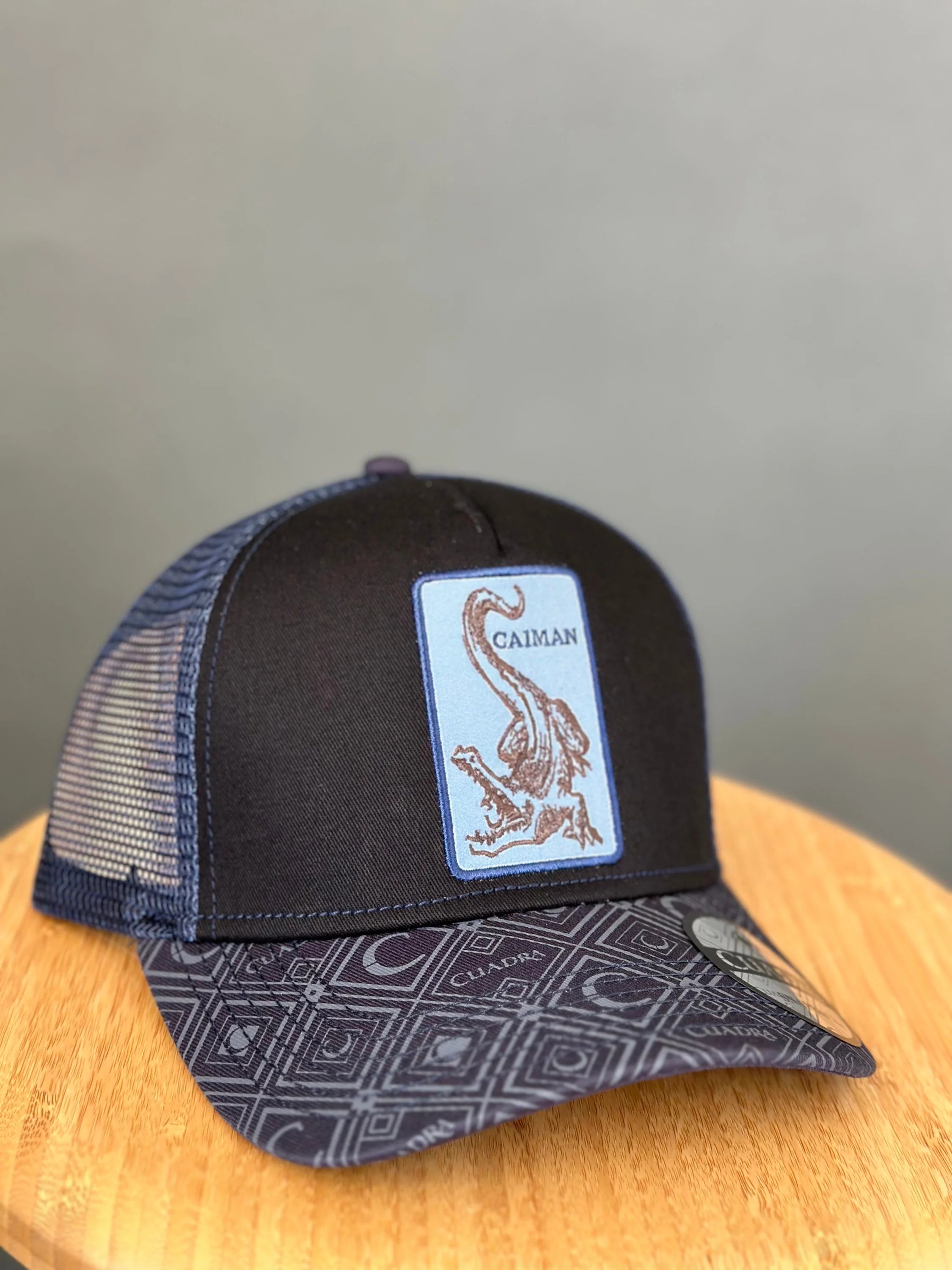 Cuadra Caiman Black/Blue Cap Caps Mens Gorras Hombres
