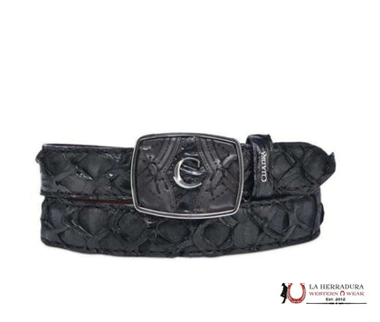 CUADRA CINTURÓN PIRARUCÚ NEGRO BC389
