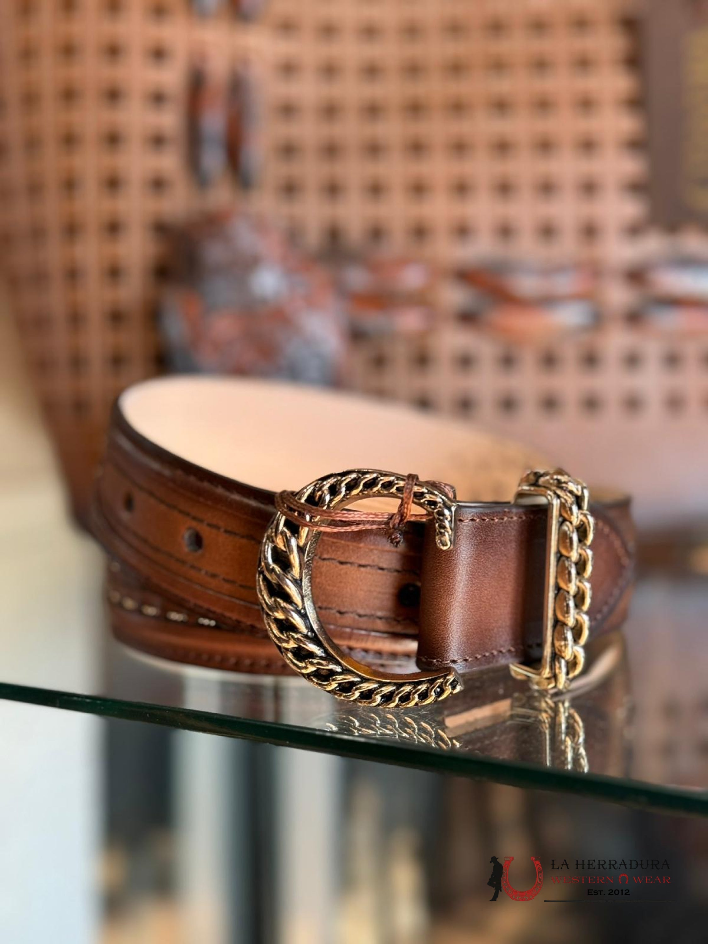 Cuadra Cinto Womens Chestnut Cinturones Mujeres