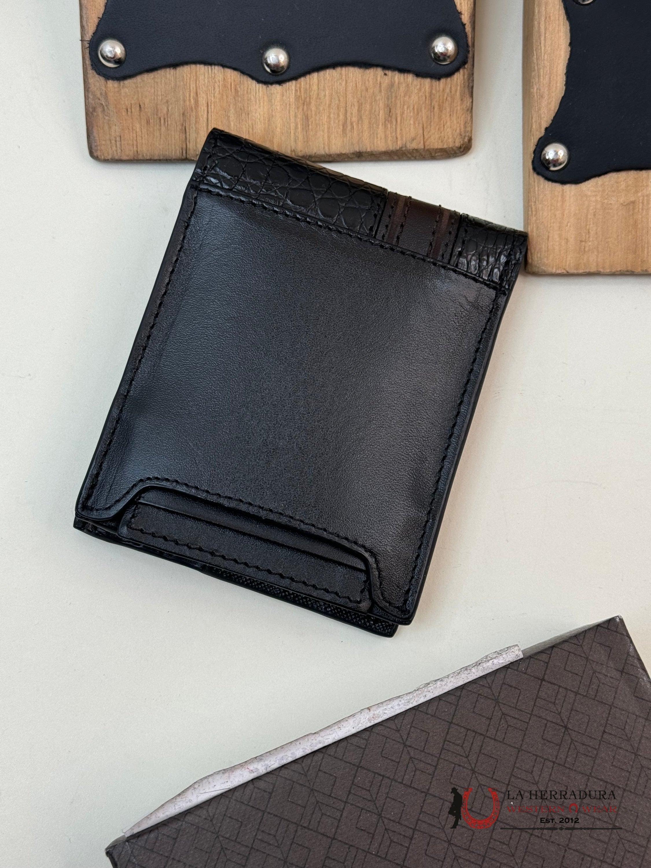 Cuadra Exotic Caiman Black Wallet Accesorios