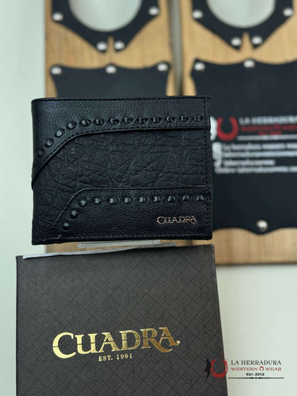 CUADRA EXOTIC ELEFANTE BLACK WALLET
