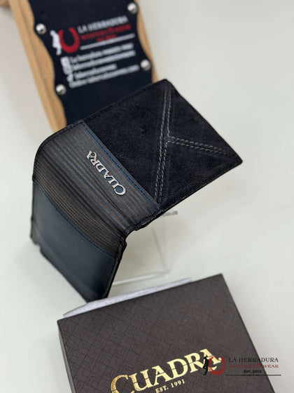 CUADRA EXOTIC ELEPHANT BLACK WALLET DU415