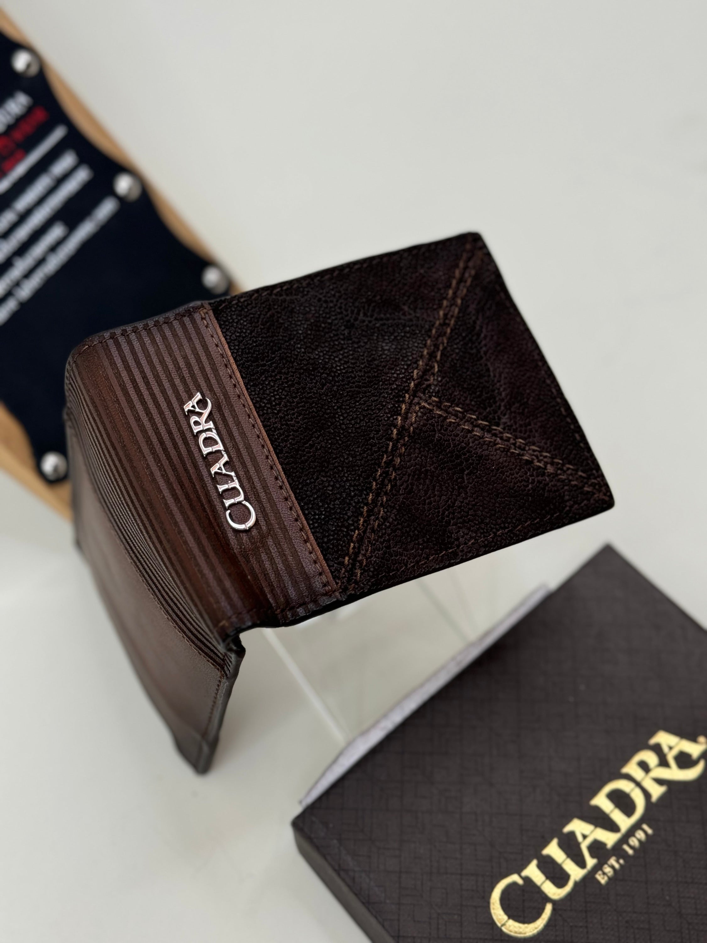 Cuadra Exotic Elephant Brown Wallet Accesorios