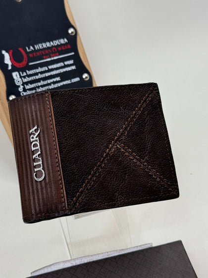 CUADRA EXOTIC ELEPHANT BROWN WALLET- DU377