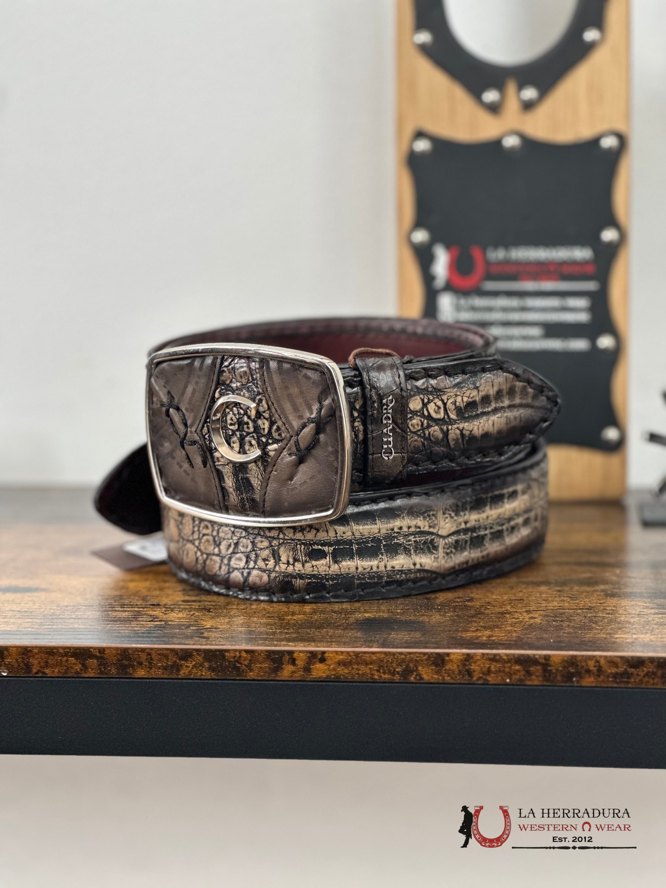 Cuadra Fuscus Belly Lomo Atlantis Negro Brown Belt Cinturones Hombres
