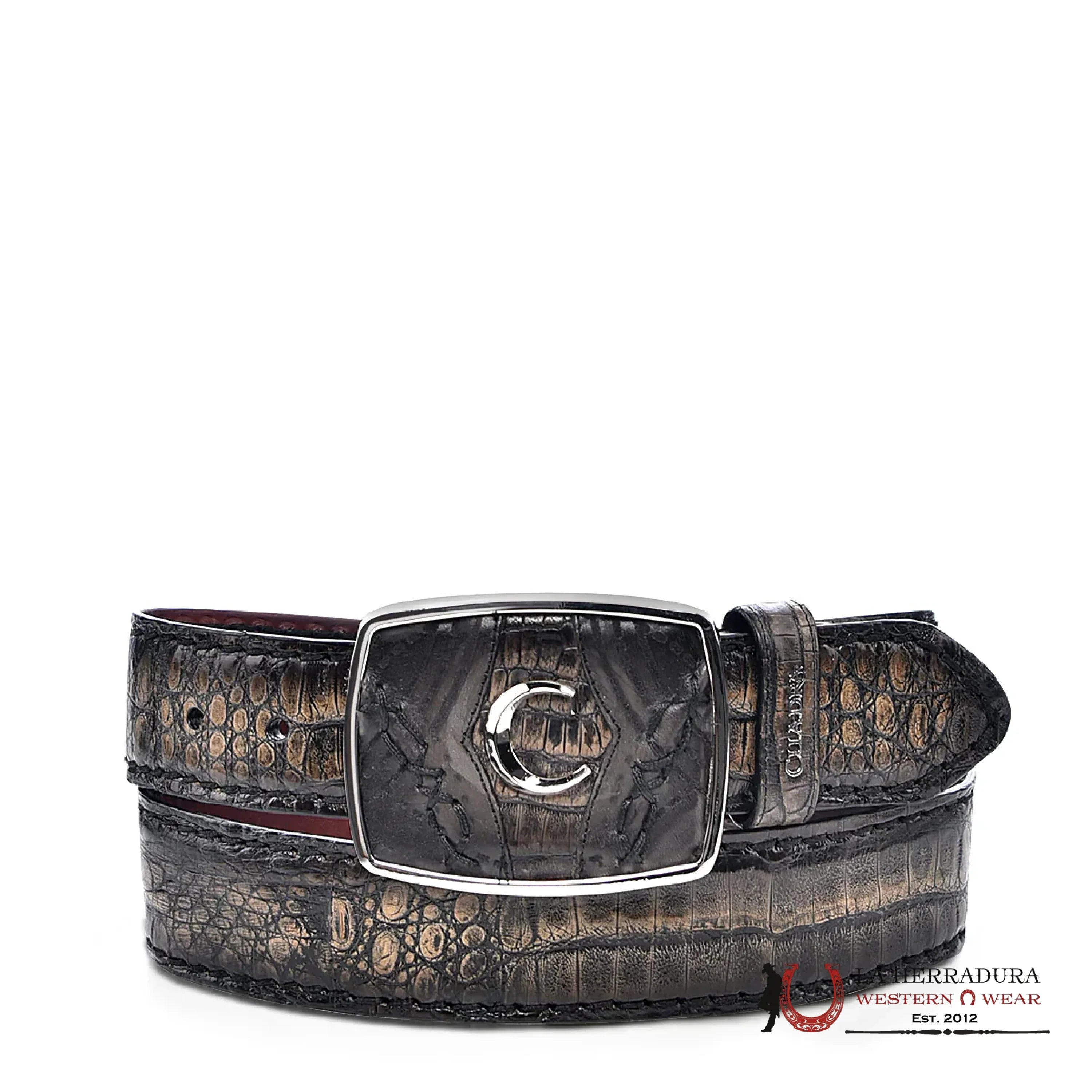 CUADRA FUSCUS BELLY LOMO ATLANTIS NEGRO BROWN BELT CINTURONES HOMBRES