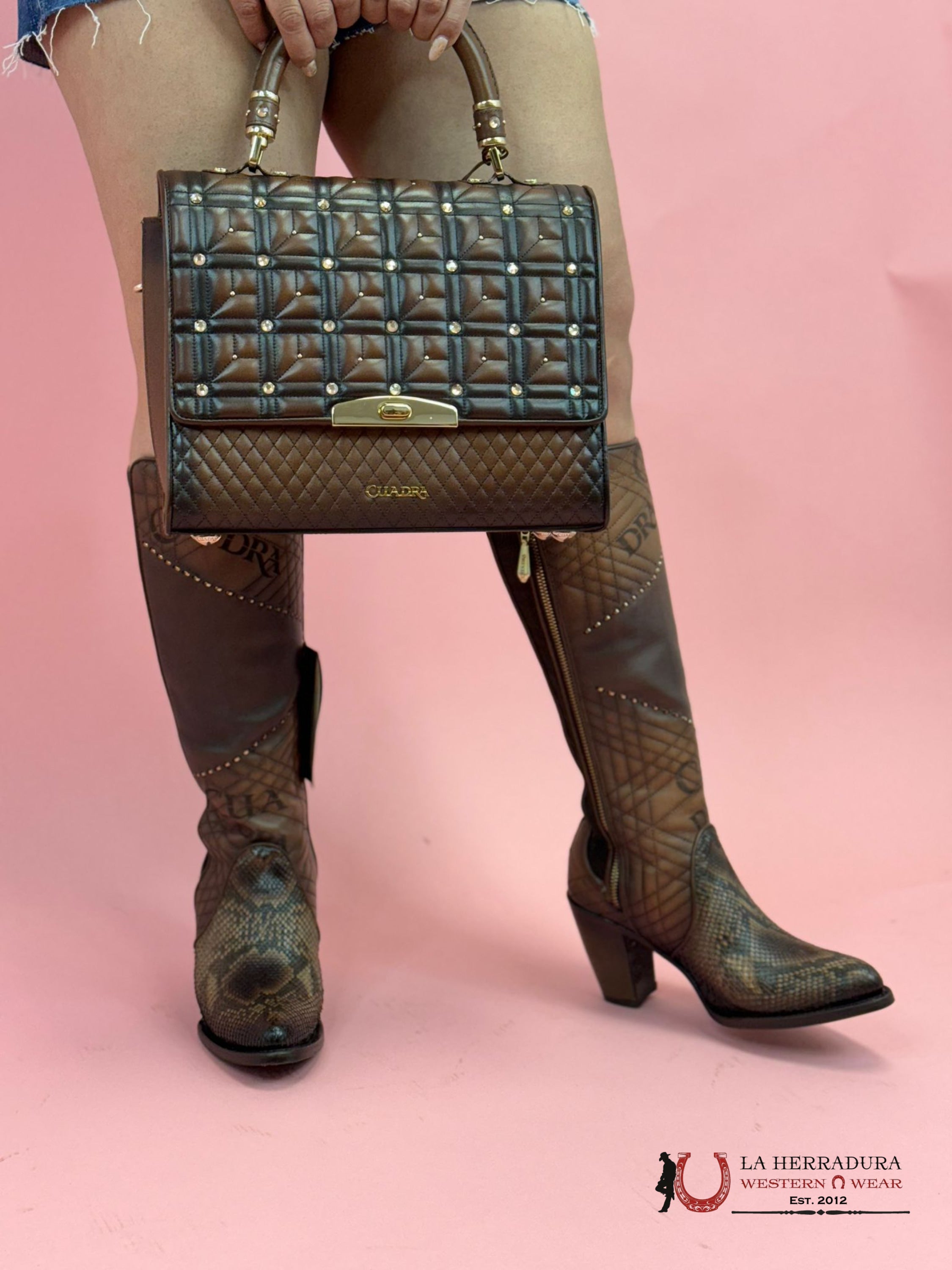 Cuadra Honey Hand Bag Res Azteca Miel Crystals Ropa Mujeres