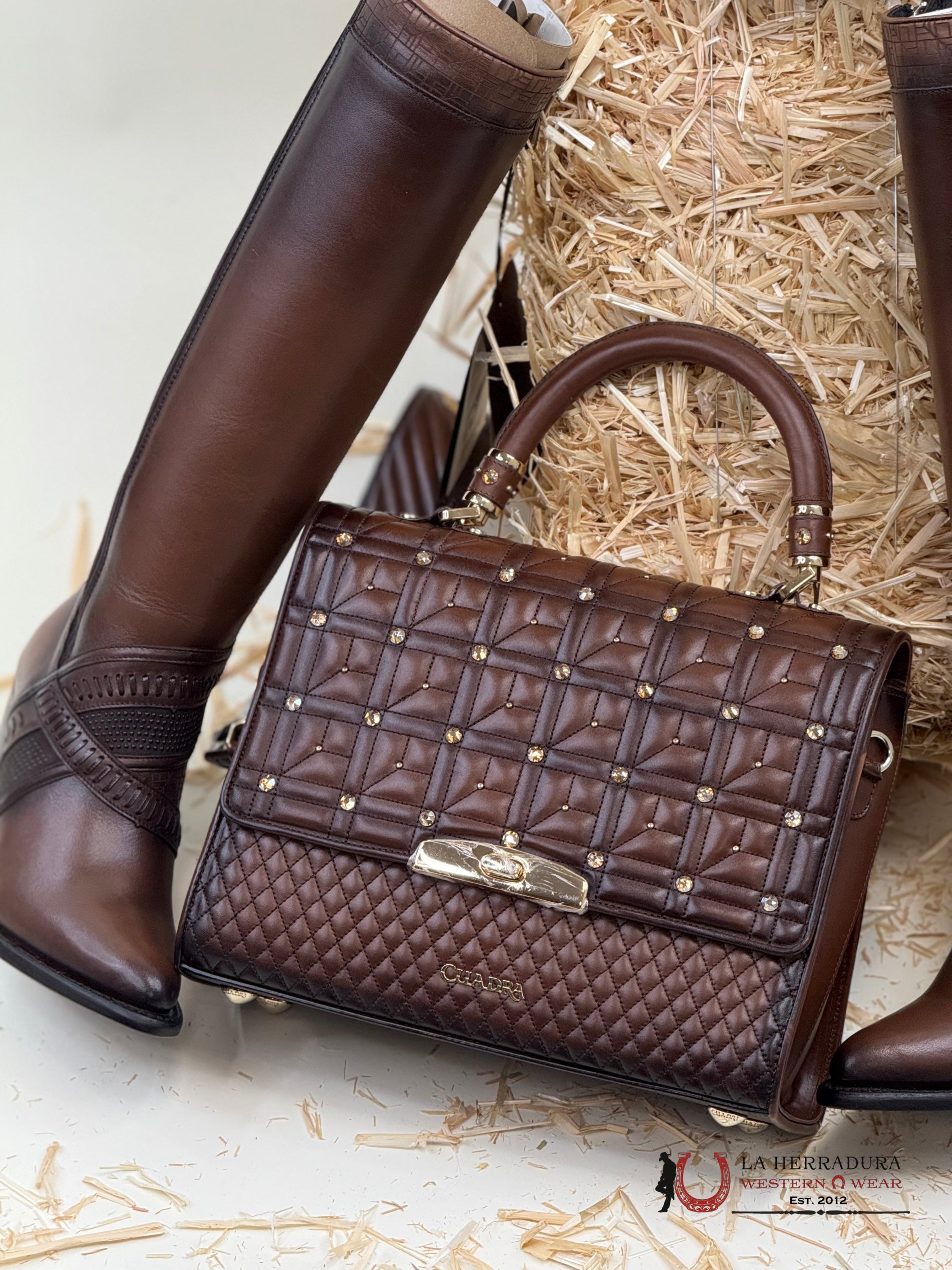 Cuadra Honey Hand Bag Res Azteca Miel Crystals Ropa Mujeres