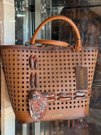 CUADRA HONEY HAND BAG SATIN TIE