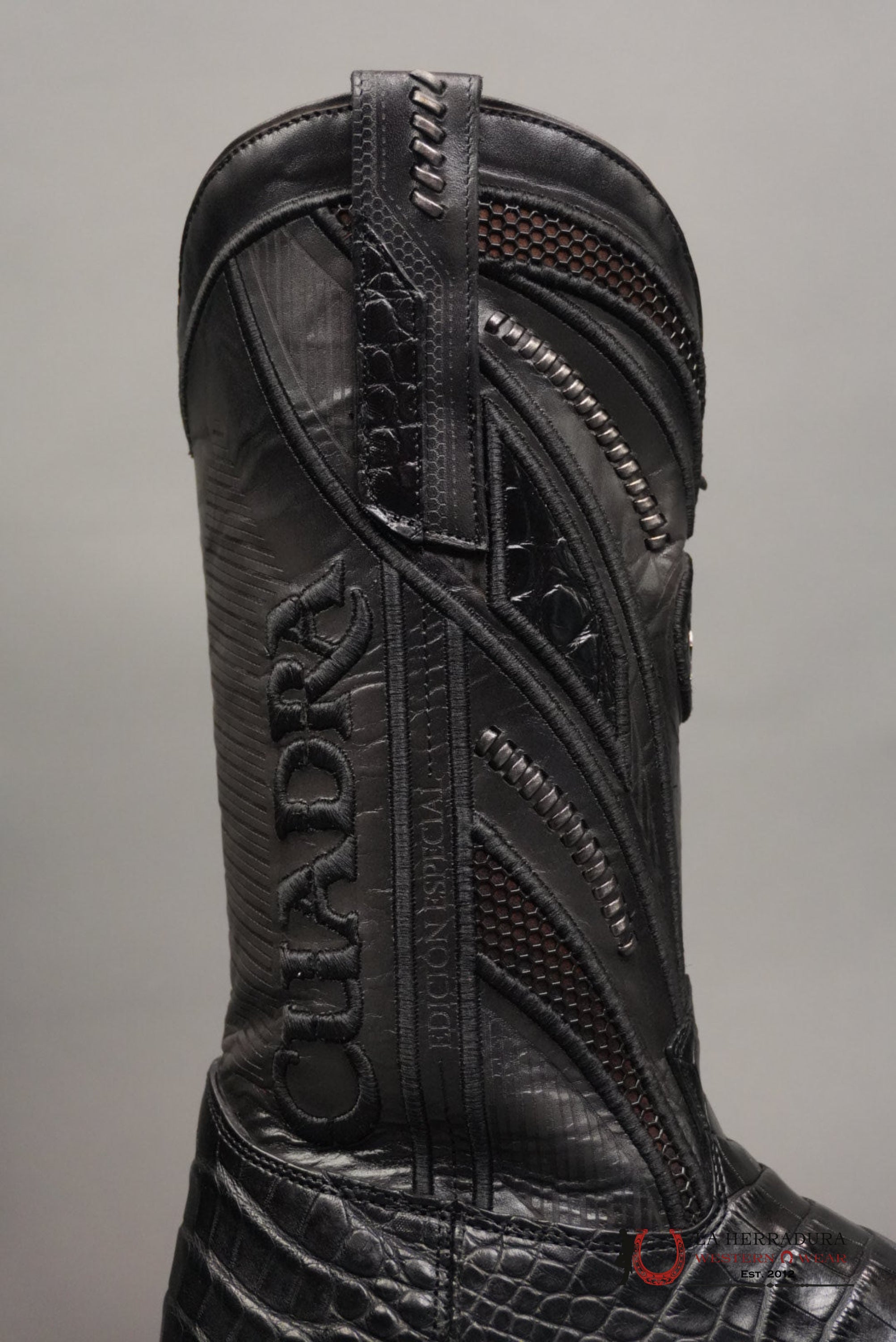 CUADRA IMPERIO BOOTS ALIGATOR/CAIMAN LIMITED EDITION BLACK SQUARE TOE (EE) BOTAS HOMBRES