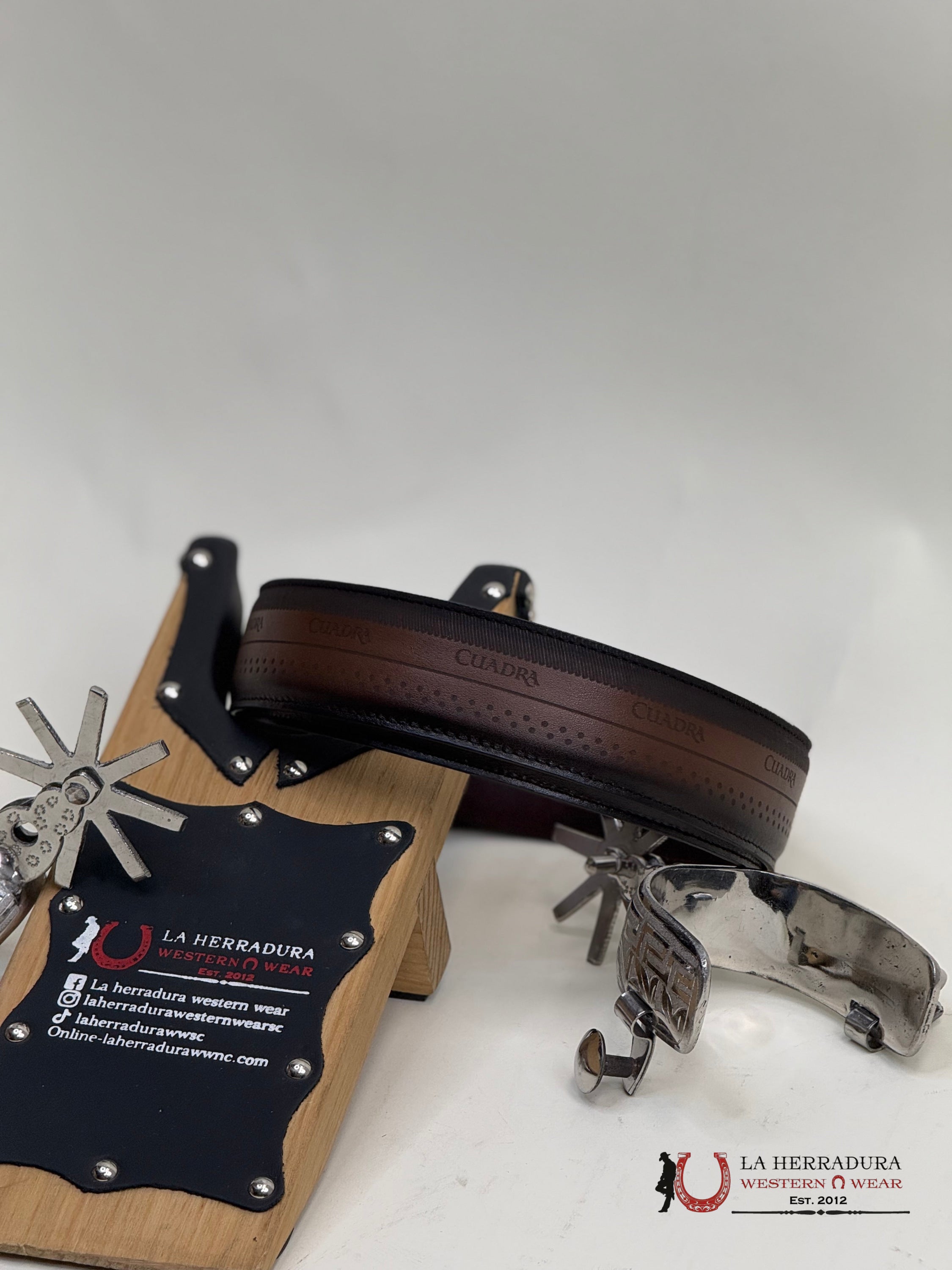 Cuadra Leather Sillero Over Castaño Belt Cinturones Hombres