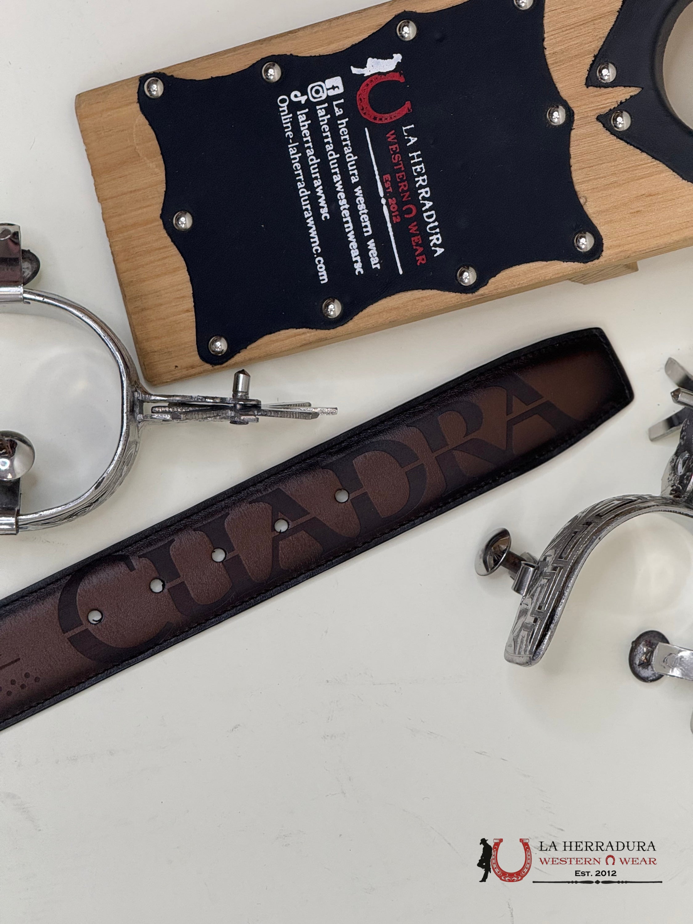 Cuadra Leather Sillero Over Castaño Belt Cinturones Hombres