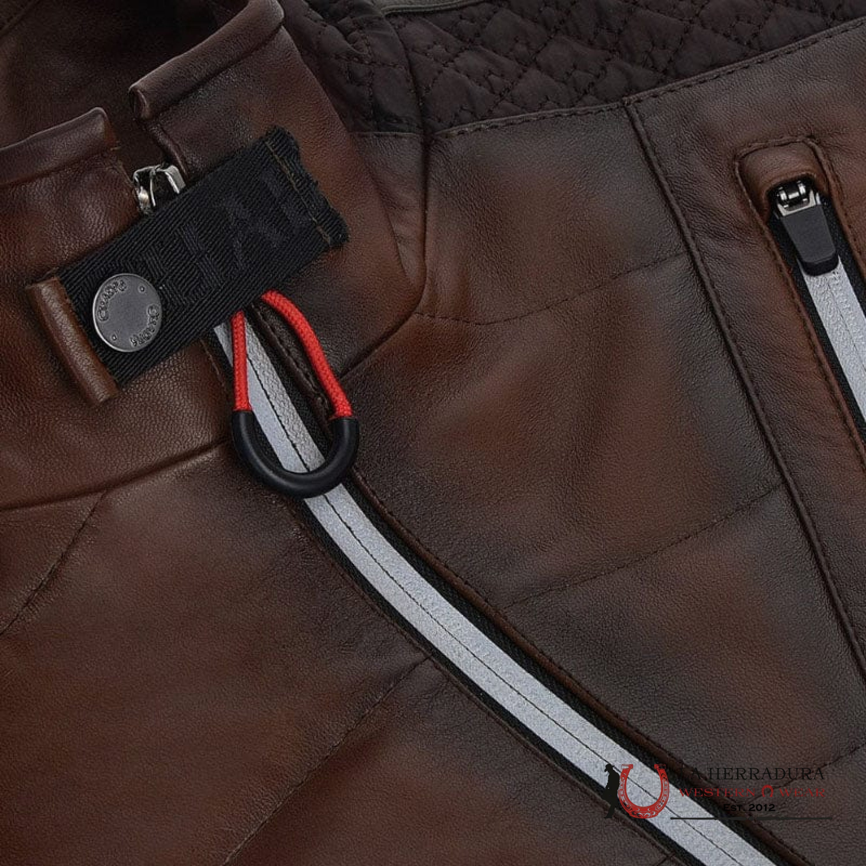 Cuadra Mens Chaleco Cordero Victor Flores Cafe Zipper Ropa Hombres