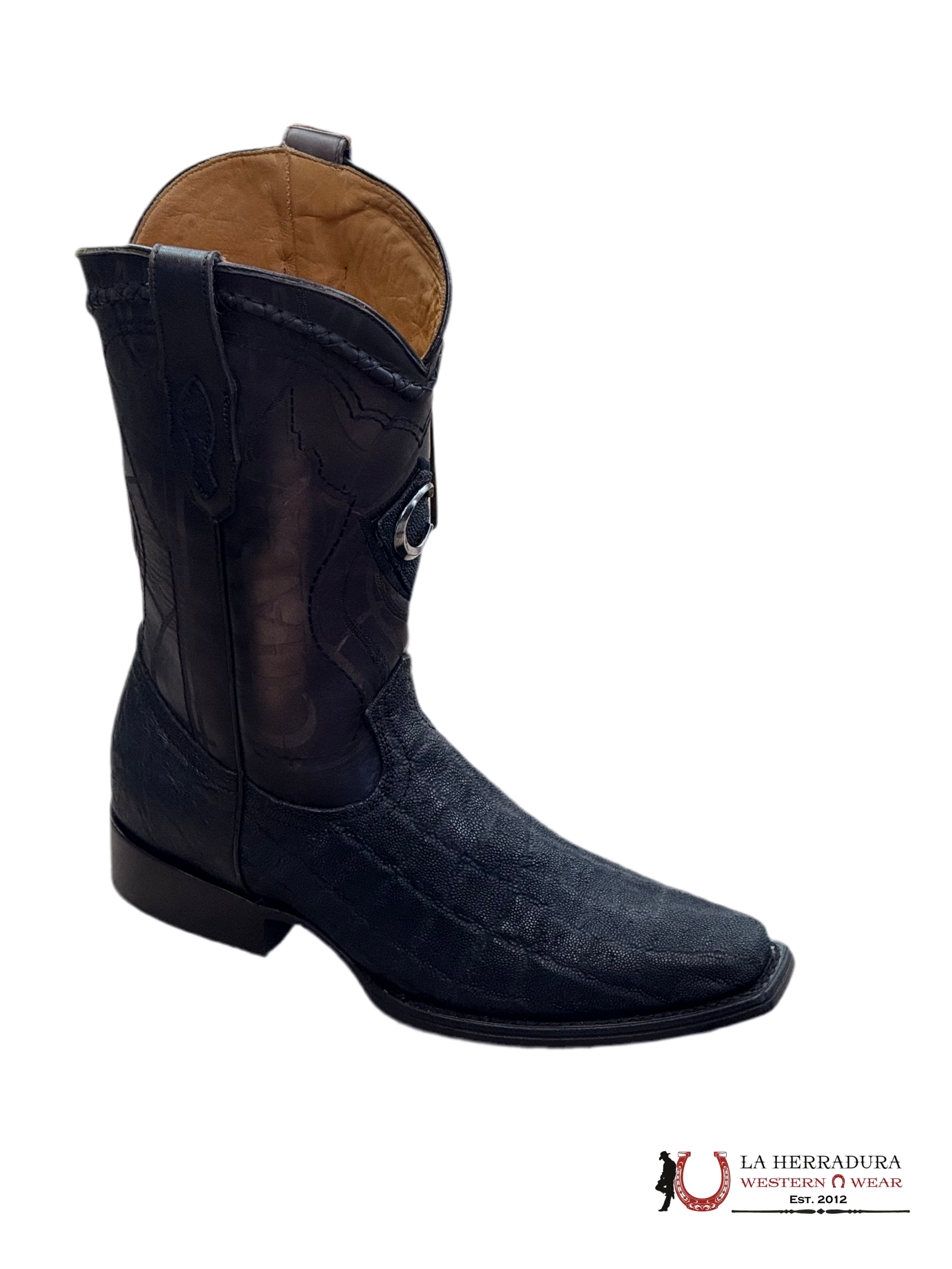 CUADRA MENS CU721 ELEFANTE NEGRO BLACK NARROW TOE BOTAS HOMBRES