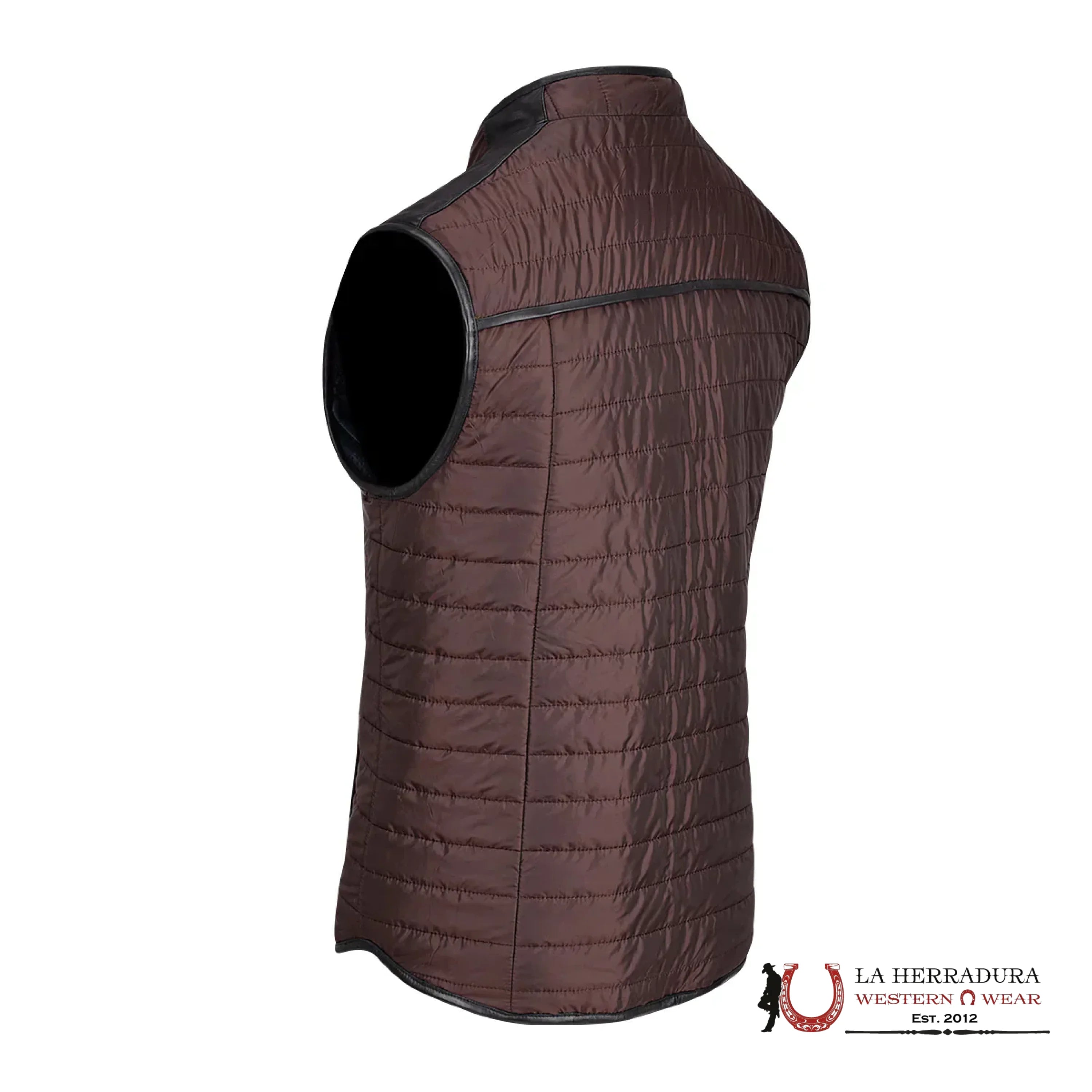 Cuadra Mens Doble View Blue Leather Vest Ropa Hombres