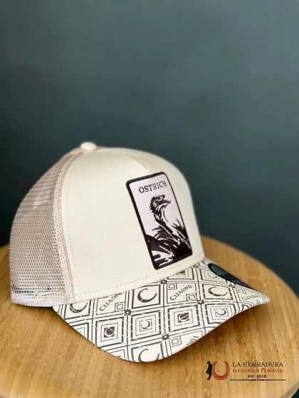 CUADRA OSTRICH BEIGE CAP