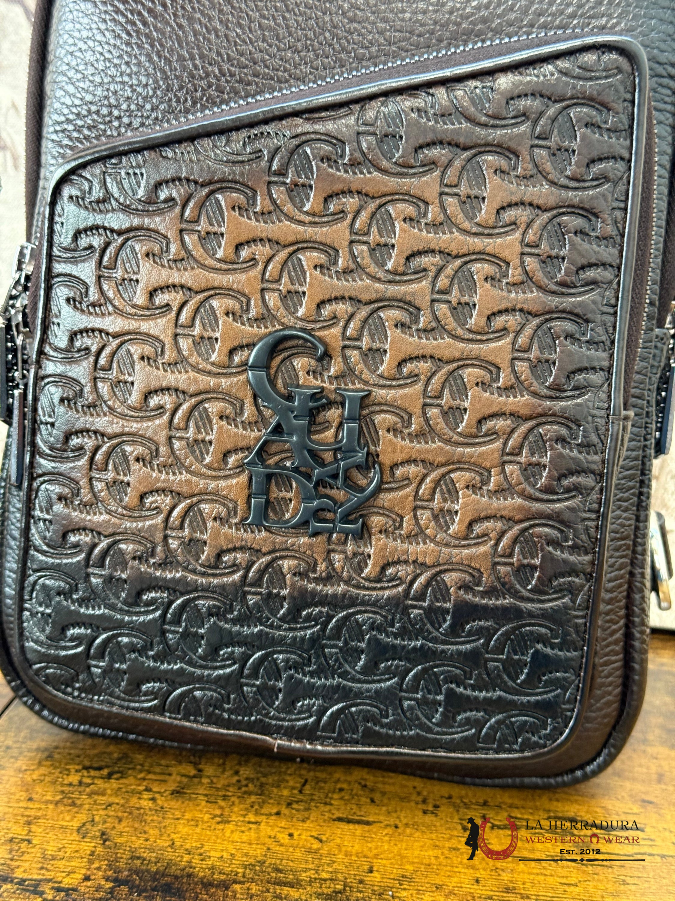 Cuadra Res Stantana Brown Stamp Crossbody bag Men ACCESORIOS