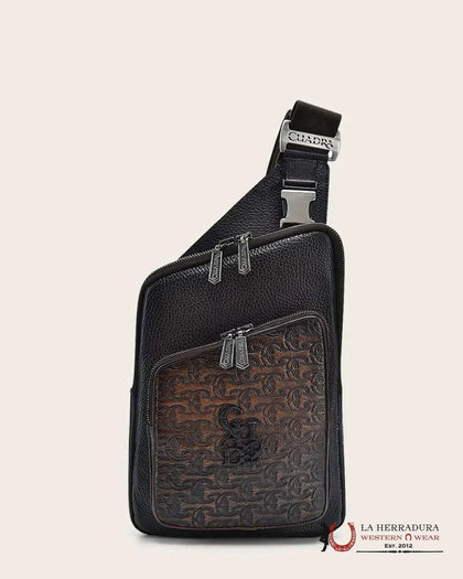 Cuadra Res Stantana Brown Stamp Crossbody bag Men DU595