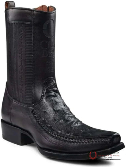 BOTAS CUADRA TEJIDA FUSCUS COLA NEGRO