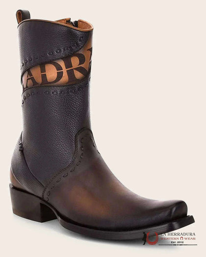 CUADRA SHORT SILLERO VIENE NEGRO BLACK LASER & WOVEN NARROW SQUARE TOE CU559