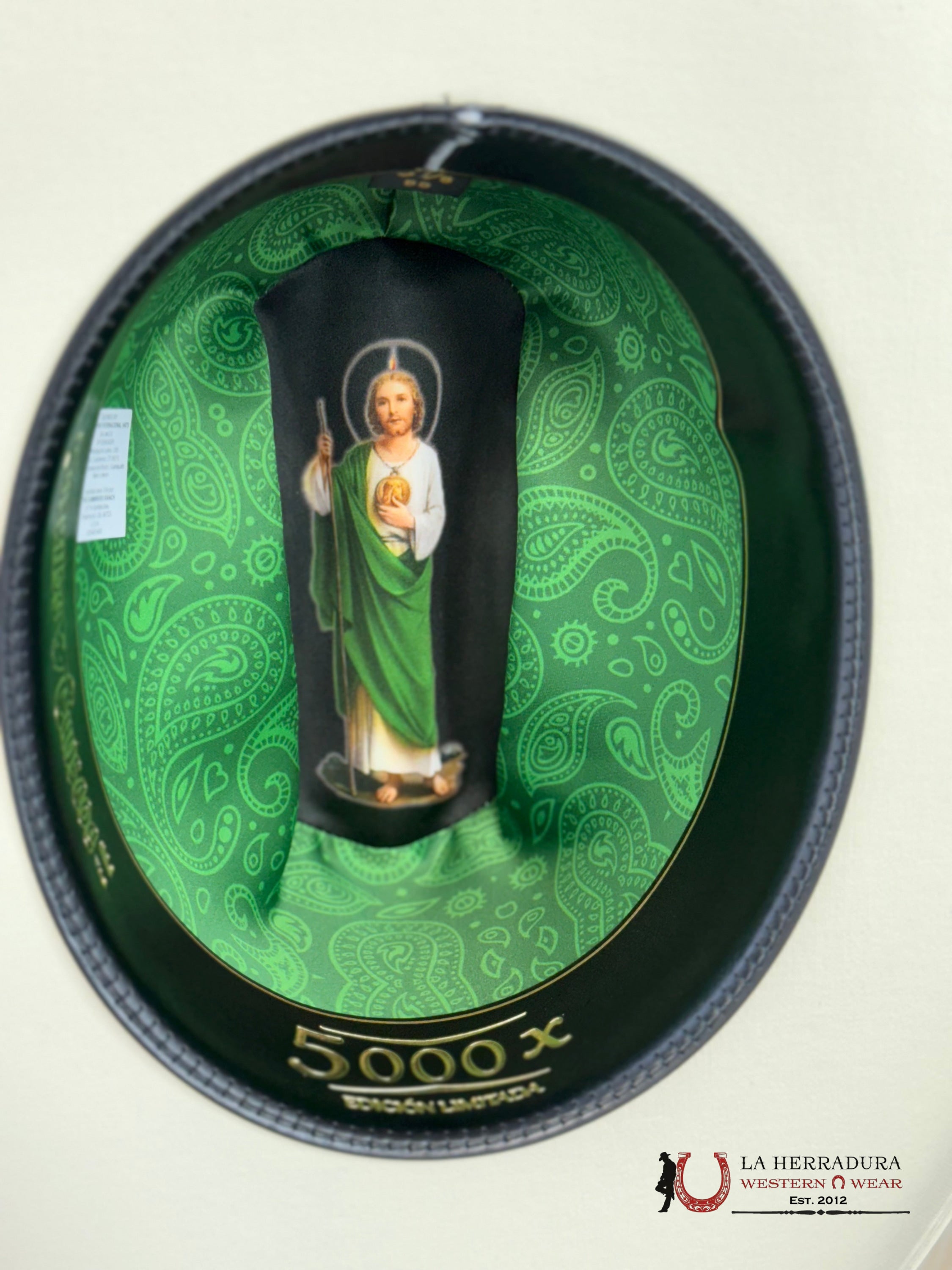 CUERNOS CHUECOS 5000X LIMITED EDITION SAN JUDAS ATEJANADA COPA ALTA JOHNSON TEJANA