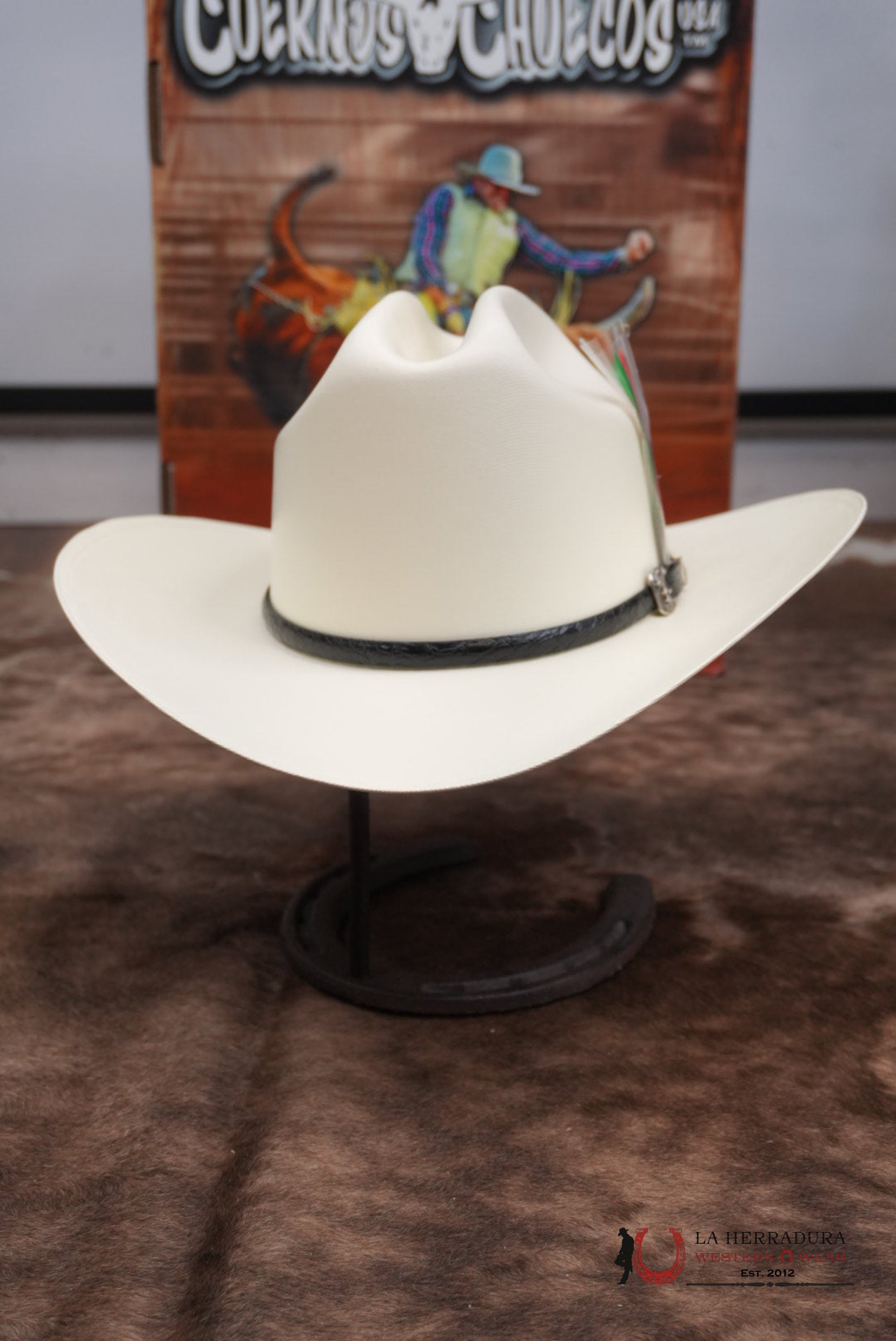 CUERNOS CHUECOS 5000X LIMITED EDITION SAN JUDAS RANCHERA ATEJANADA COPA CHICA TEJANA