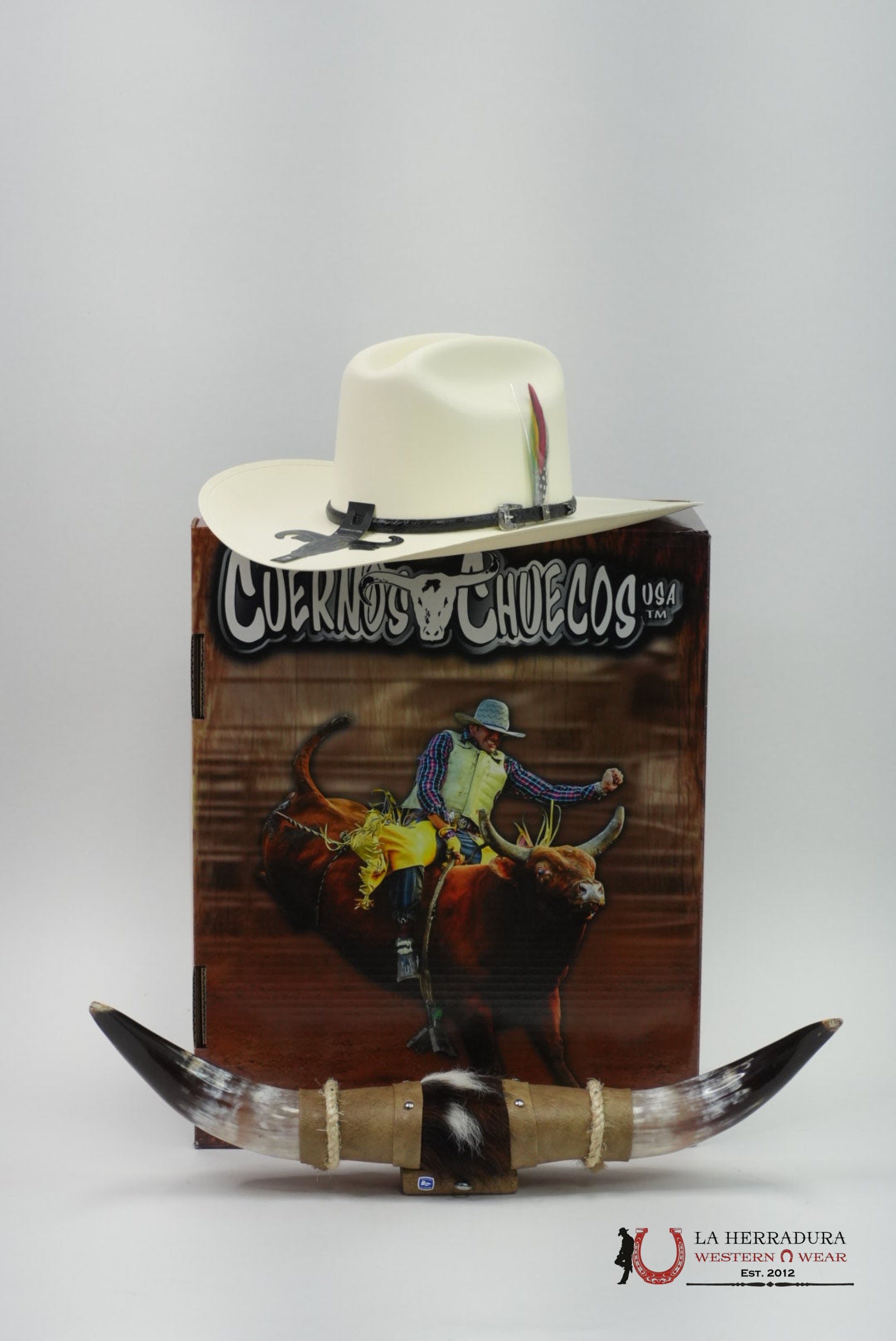 CUERNOS CHUECOS 5000X LIMITED EDITION STRAW HAT COPA CHICA ALA 4 PULGADAS TEJANA