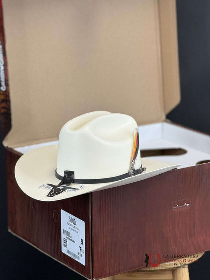 CUERNOS CHUECOS 5000X LIMITED EDITION STRAW HAT RANCHERA ATEJANADA COPA CHICA