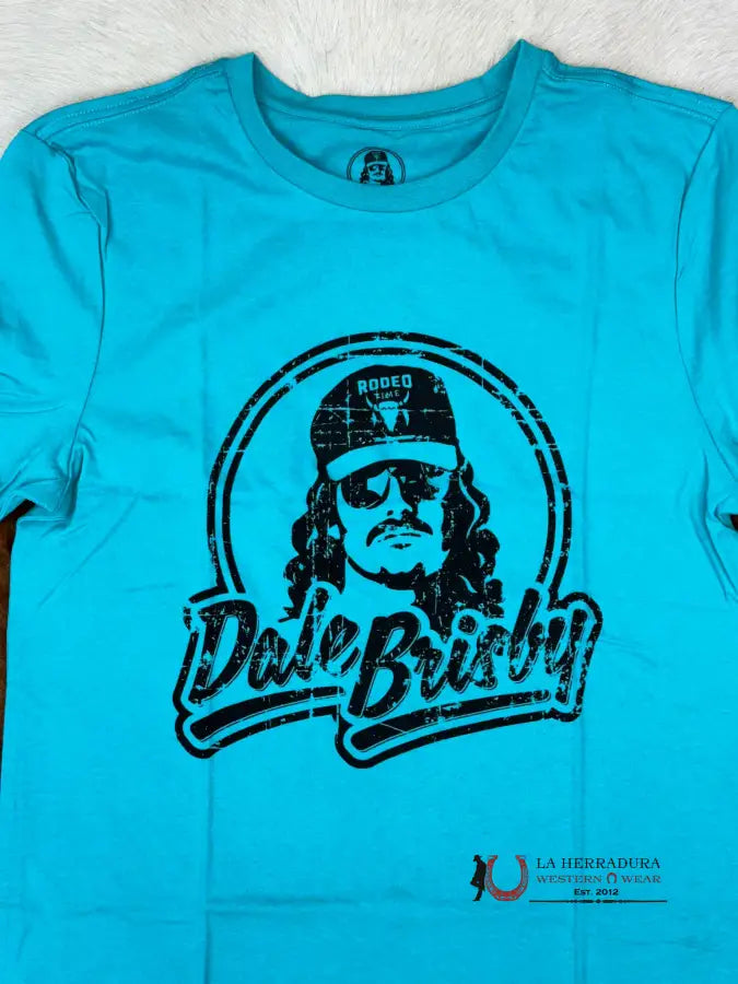 Dale Brisby X Rock&Roll Graphic Tee Turquoise Short Sleeve T-Shirt Ropa Hombres