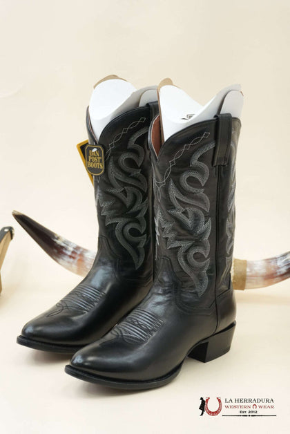 BOTA PARA HOMBRE DAN POST NEGRA MIGNON CORONA PUNTA REDONDA DP2110R