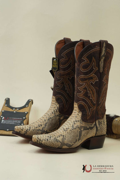 BOTA DAN POST SAND/BROWN PYTHON STRURGIS PARA HOMBRE DP3058