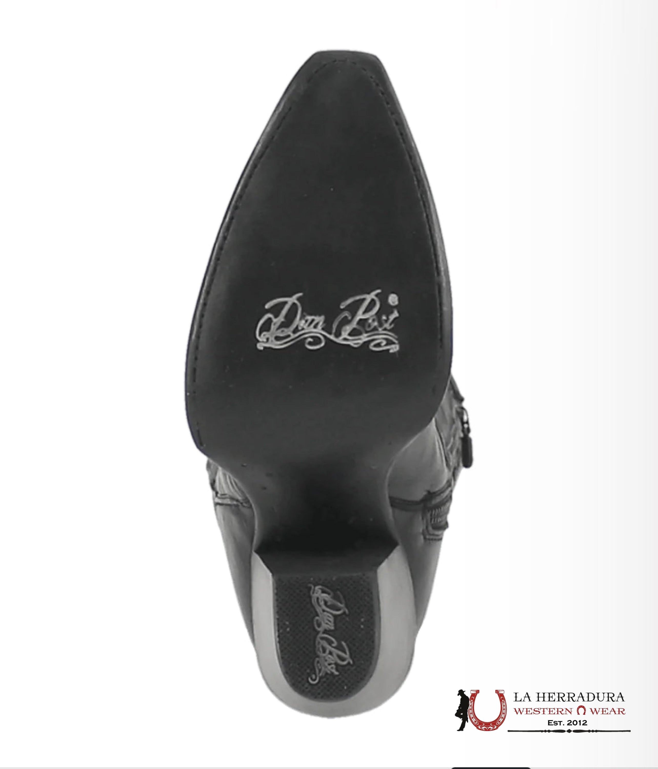 DAN POST JILTED BLACK LEGIT LEATHER SNIP TOE TALL BOOT WOMEN BOTAS MUJERES