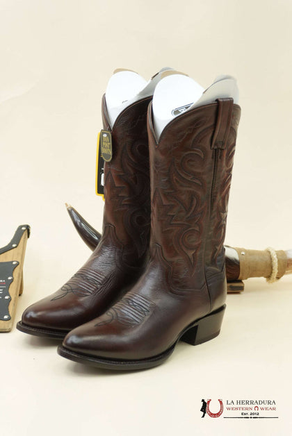 BOTA DE HOMBRE DE PUNTA REDONDA DAN POST TAN MIGNON CORONA DP2111R