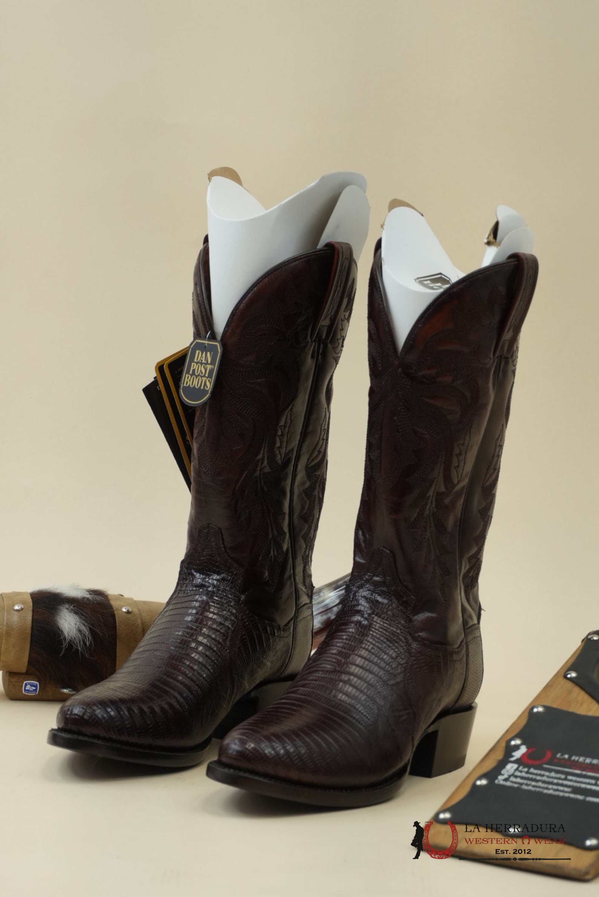 DAN POST TAN TEJU LIZARD BOOT MENS BOTAS HOMBRES