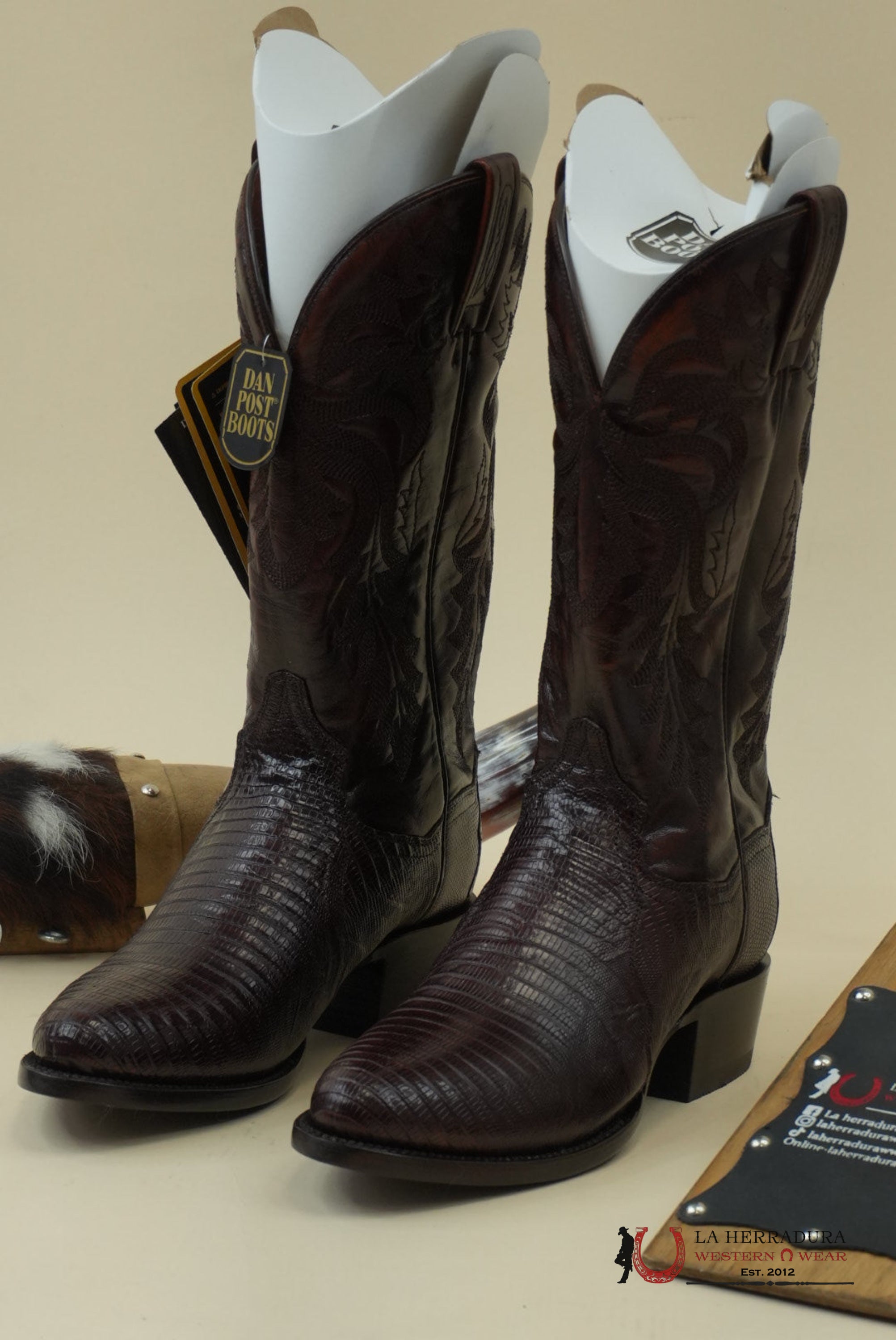 DAN POST TAN TEJU LIZARD BOOT MENS BOTAS HOMBRES