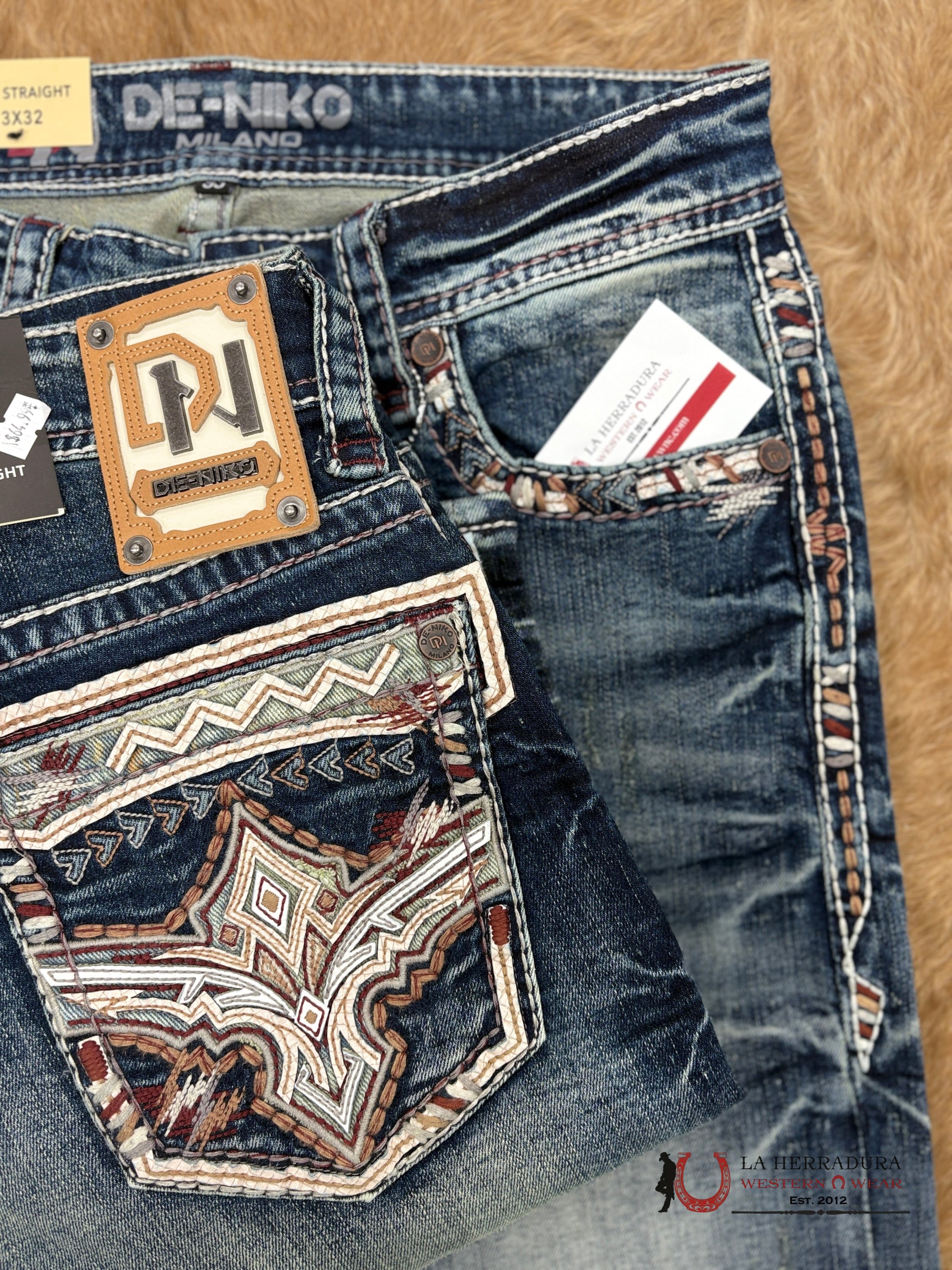 DE NIKO MENS JEAN SLIM STRAIGHT- DN-043 ROPA HOMBRES