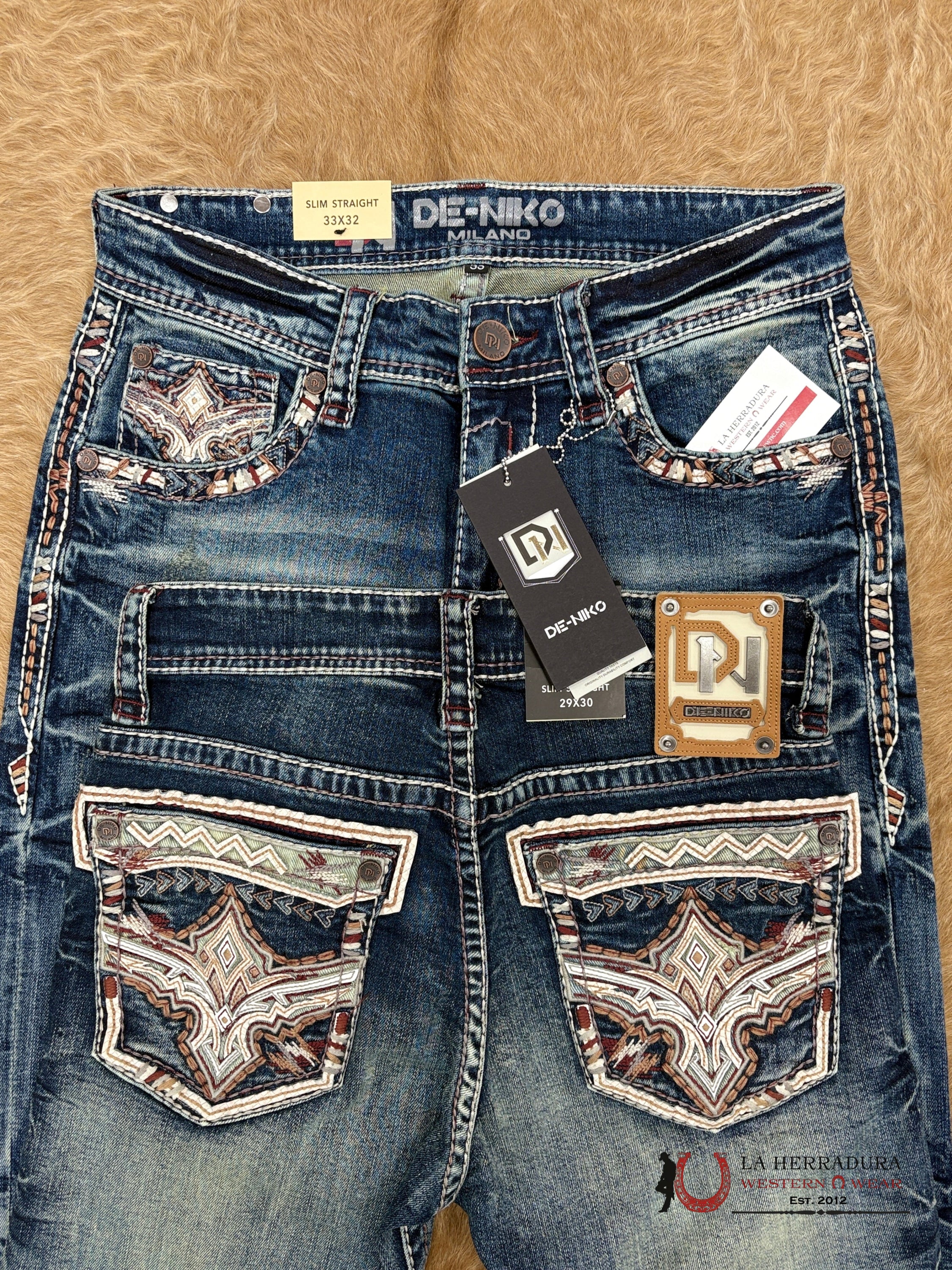 DE NIKO MENS JEAN SLIM STRAIGHT- DN-043 ROPA HOMBRES