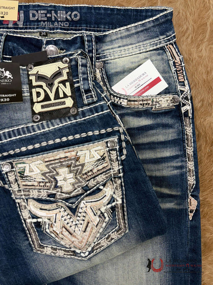 DE NIKO MENS JEANS SLIM STRAIGHT-DN-037