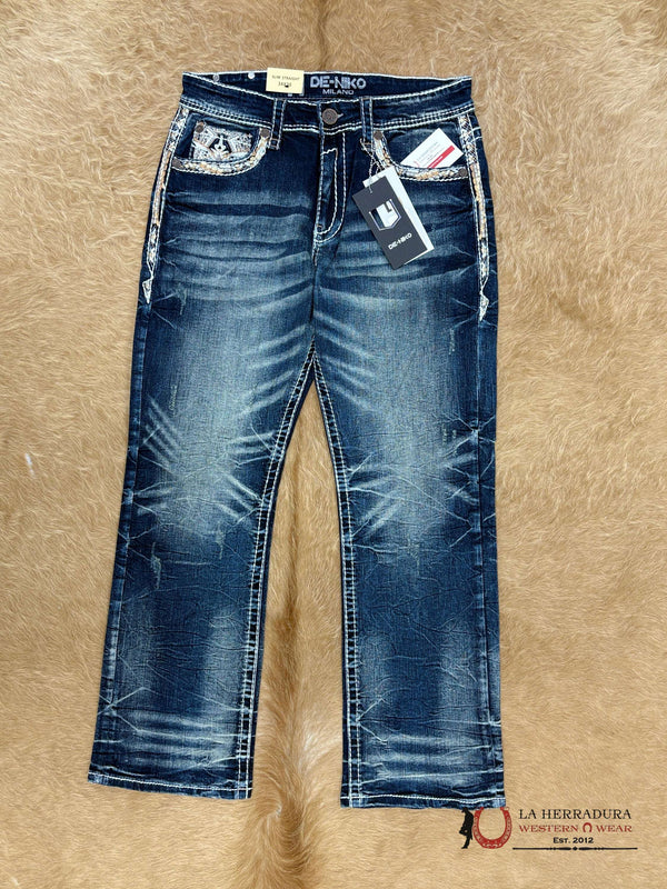 DE NIKO MENS JEANS SLIM STRAIGHT- DN-046