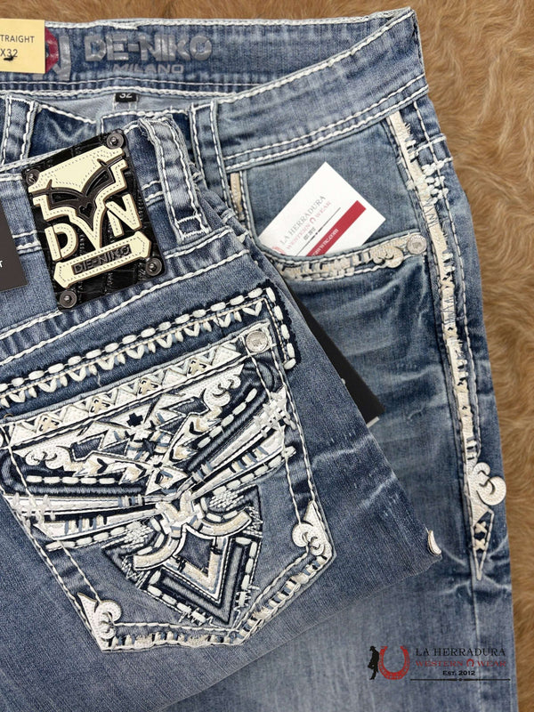 DE NIKO MENS JEANS SLIM STRAIGHT- DN-053