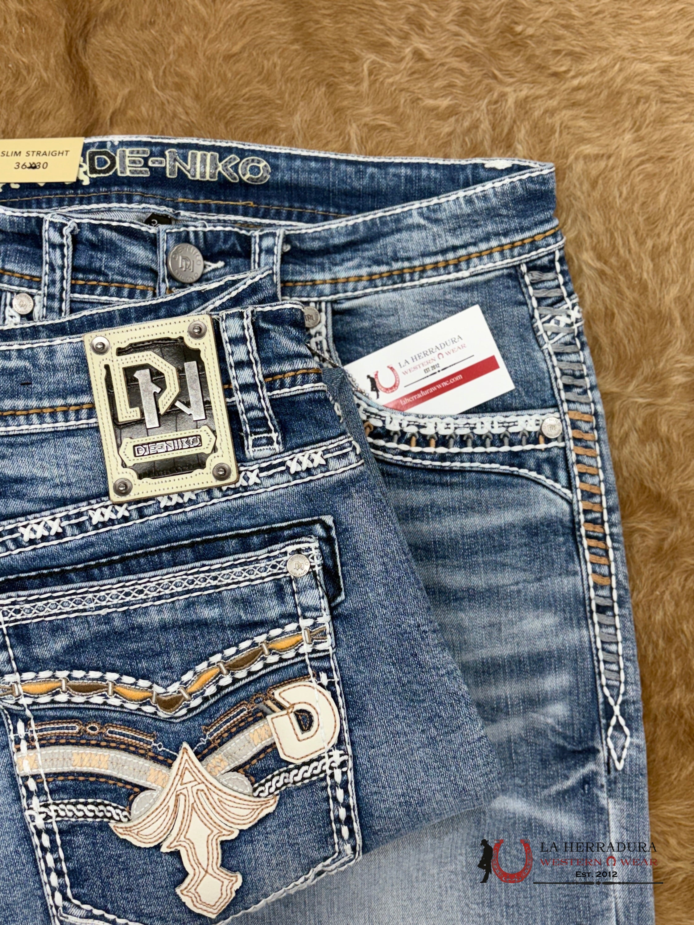 DE NIKO MENS JEANS SLIM STRAIGHT- DN-811 ROPA HOMBRES