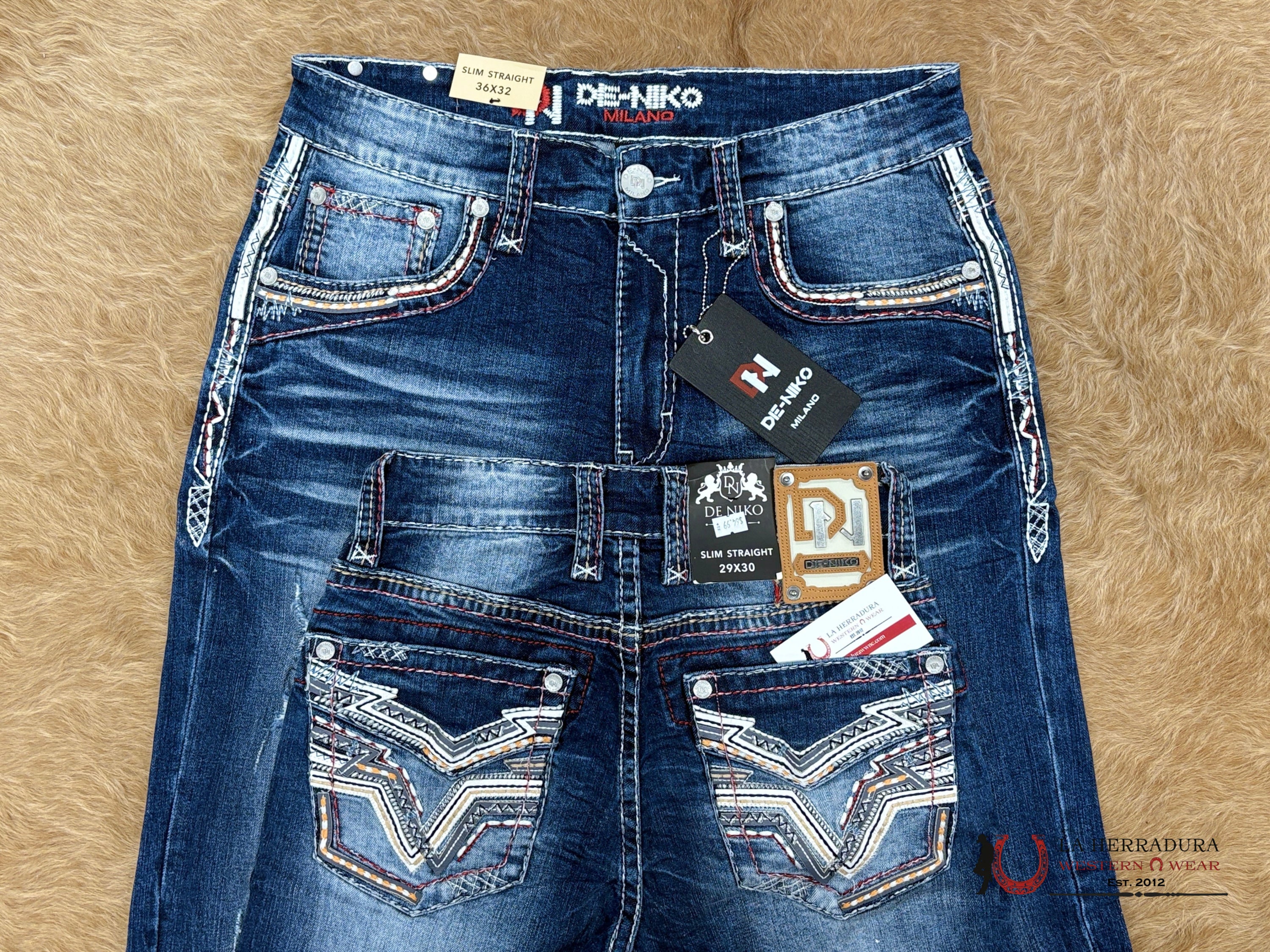 DE NIKO MENS JEANS SLIM STRAIGHT- DN-A005 ROPA HOMBRES