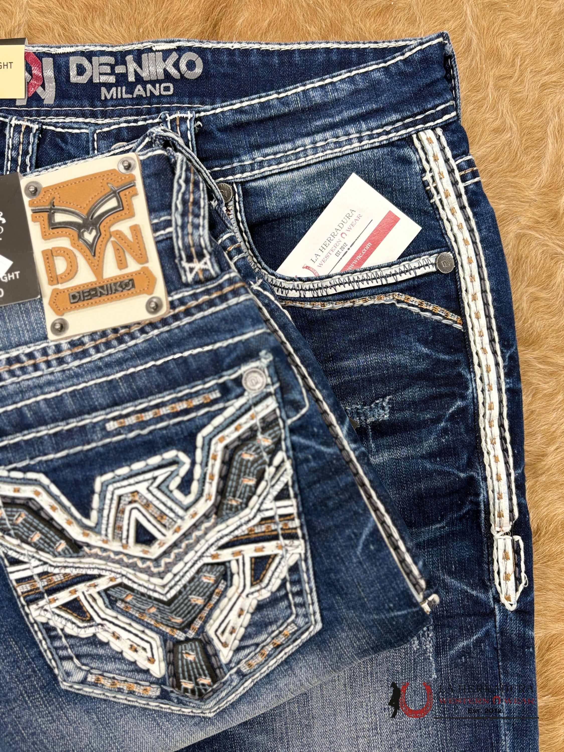 DE NIKO MENS JEANS SLIM STRAIGHT-DN-A19022 ROPA HOMBRES