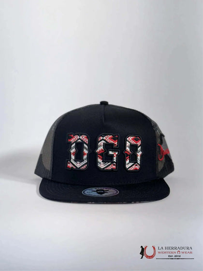 DE RANCHO BLACK Style 2019 DGO de negro con rojo HAT