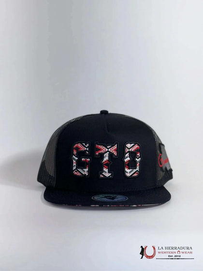 DE RANCHO BLACK Style 2021 GTO de negro con rojo HAT