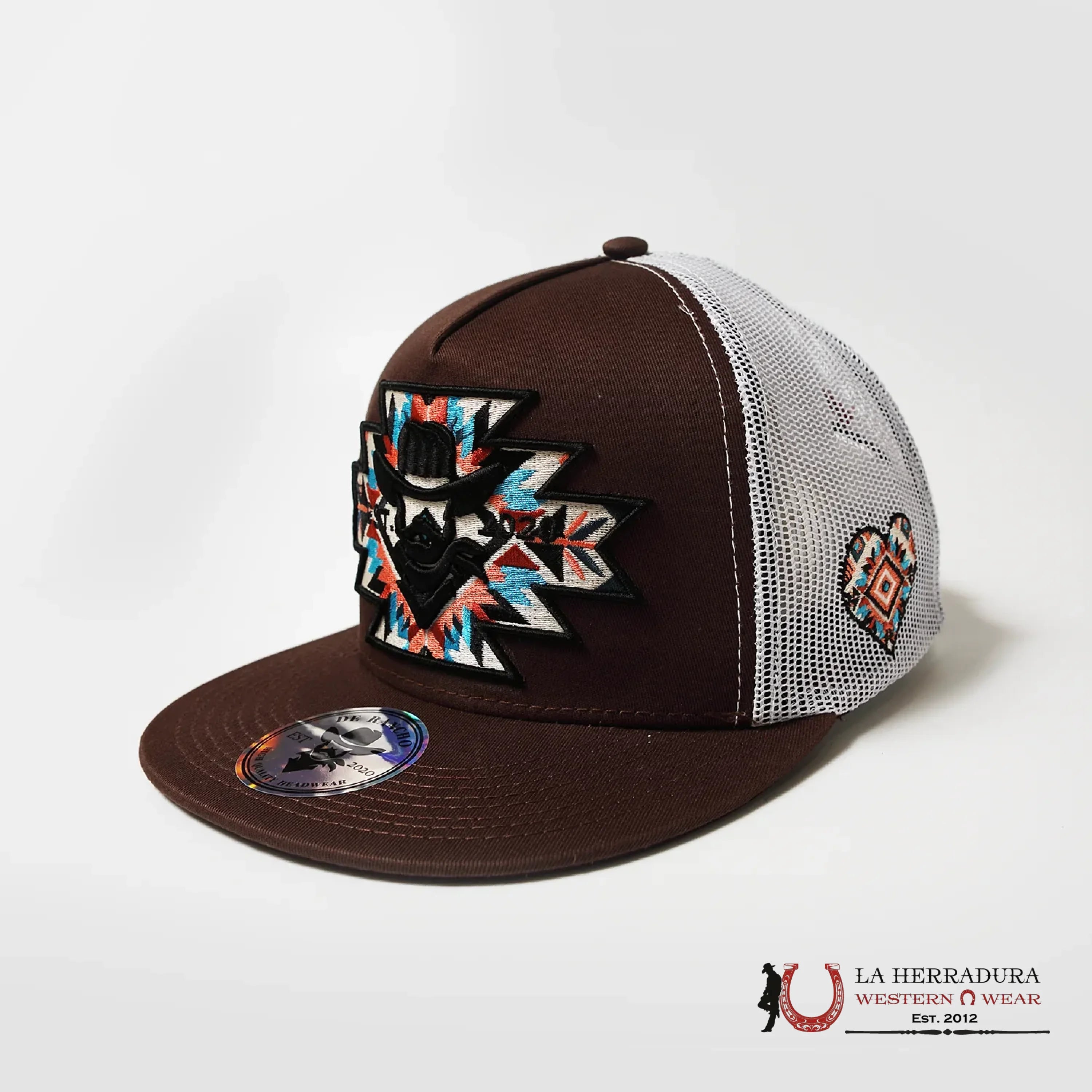 DE RANCHO WHITE Style 2012 cafe con negro HAT CAPS MENS GORRAS HOMBRES
