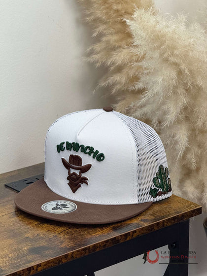 DE RANCHO WHITE Style 205 verde con cafe HAT