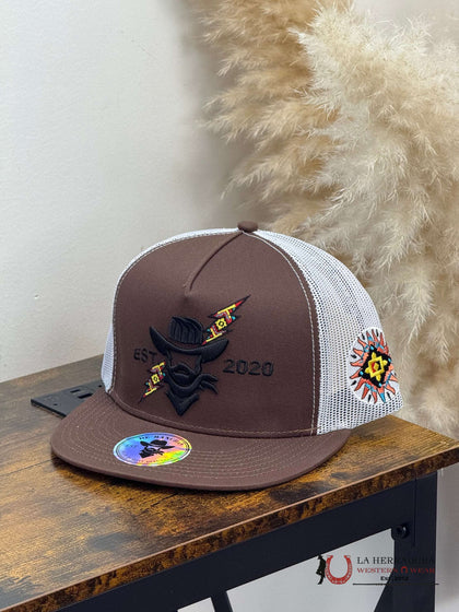 DE RANCHO WHITE Style 206 cafe con negro HAT